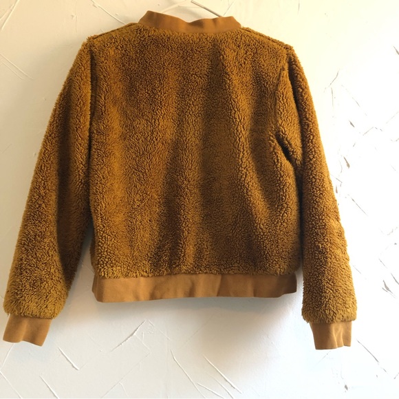 J. CREW Mercantile Women's Sherpa Bomber Jacket Small - Picture 4 of 6